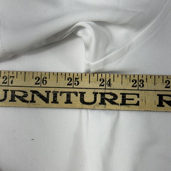 Port Authority NWOT Men's Breathable Micro Pique Polo White 2XL embroider - Picture 7 of 7